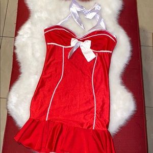 Playboy sexy little red lingerie dress